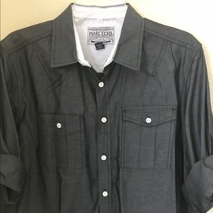 Marc echo Men’s gray shirt nwot